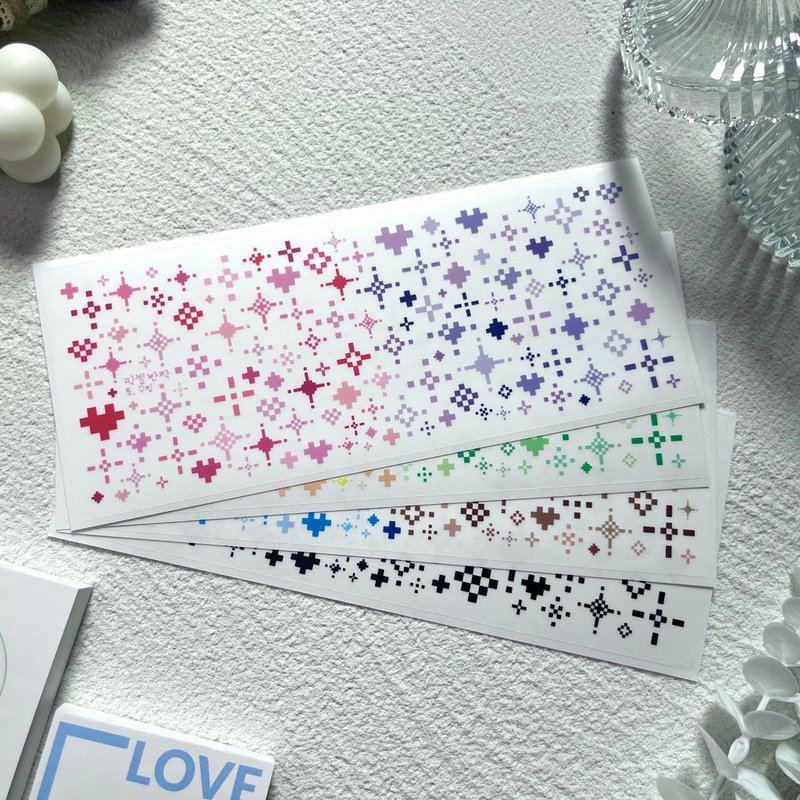 一闪一闪的像素贴纸 - 贴纸 - 其他材质 多色