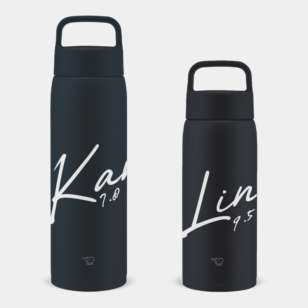 【父亲节定制化礼物】英文名 大容量象印保温瓶 800/1000ml PU001 - 保温瓶/保温杯 - 不锈钢 黑色