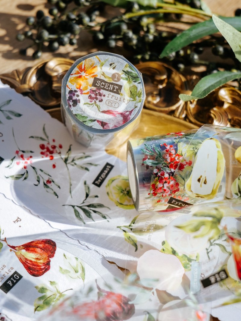 香气研究所.果 亮面PET胶带(特油加白墨含离型纸) - 纸胶带 - 其他材质 