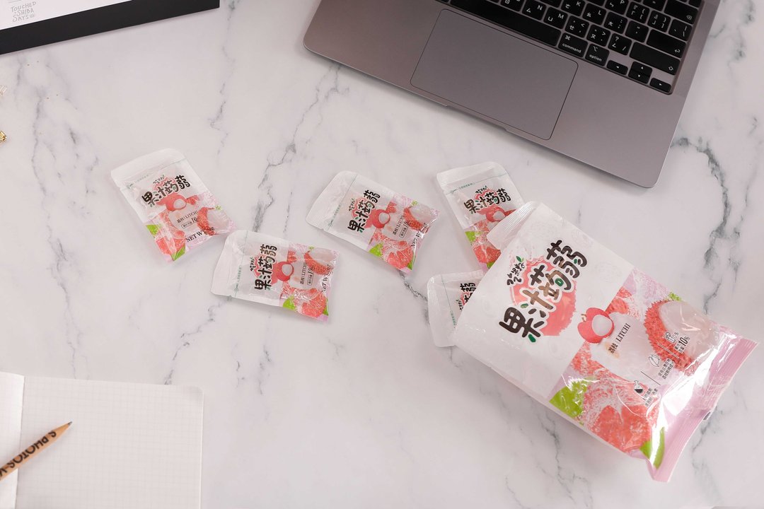 【吃果籽】荔枝果汁蒟蒻 240g x 3包组 - 奶冻/布丁 - 其他材质 粉红色