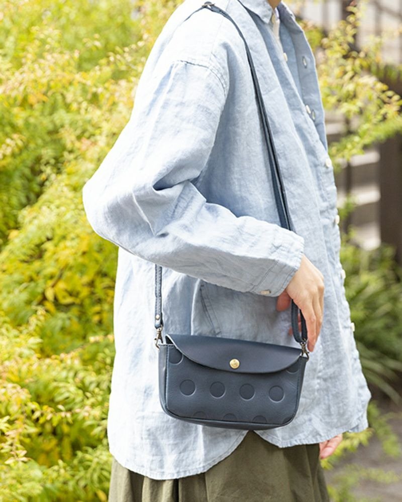 日本浅草 Kanmi 迷你侧背包Candy系列 - 侧背包/斜挎包 - 真皮 黄色