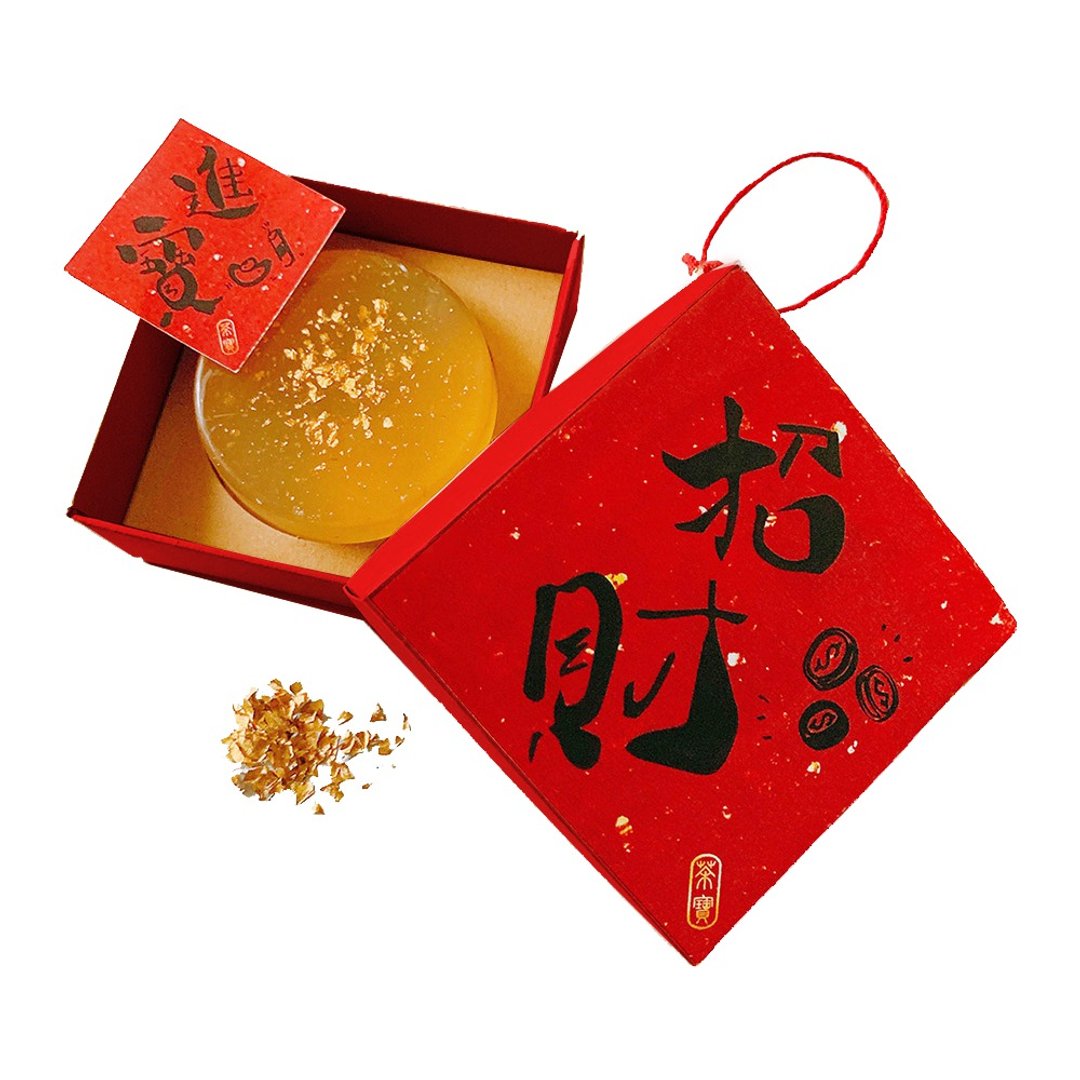 【母亲节礼物】【毕业、老师礼物】开运春联金箔皂 (招财-进宝) - 肥皂/手工皂 - 精油 红色