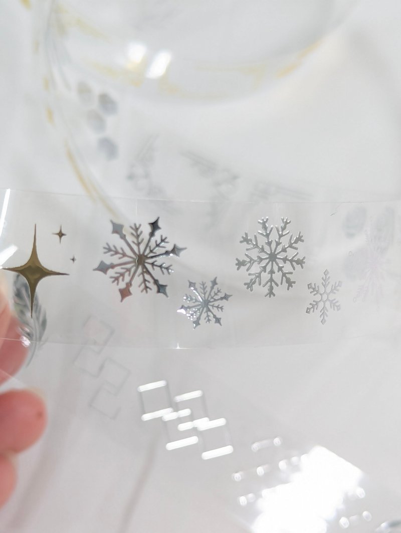 点金品-PET胶带(一卷双色/烫金烫银) 手帐拼贴 贴纸 DIY材料 - 纸胶带 - 塑料 金色