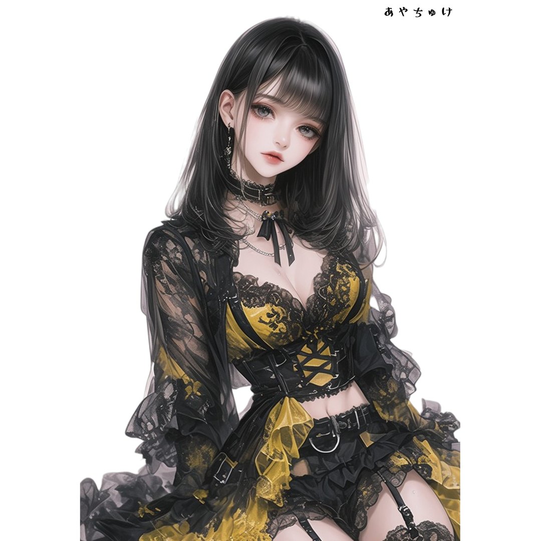 【2 月新品 2】07-092-0005 人物贴纸 黄黑色 - 贴纸 - 纸 