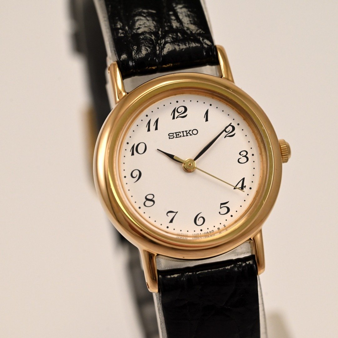 [SEIKO] 复古精工石英白色表盘女士手表 1N01-HZA0 日本发货 - 女表 - 不锈钢 白色
