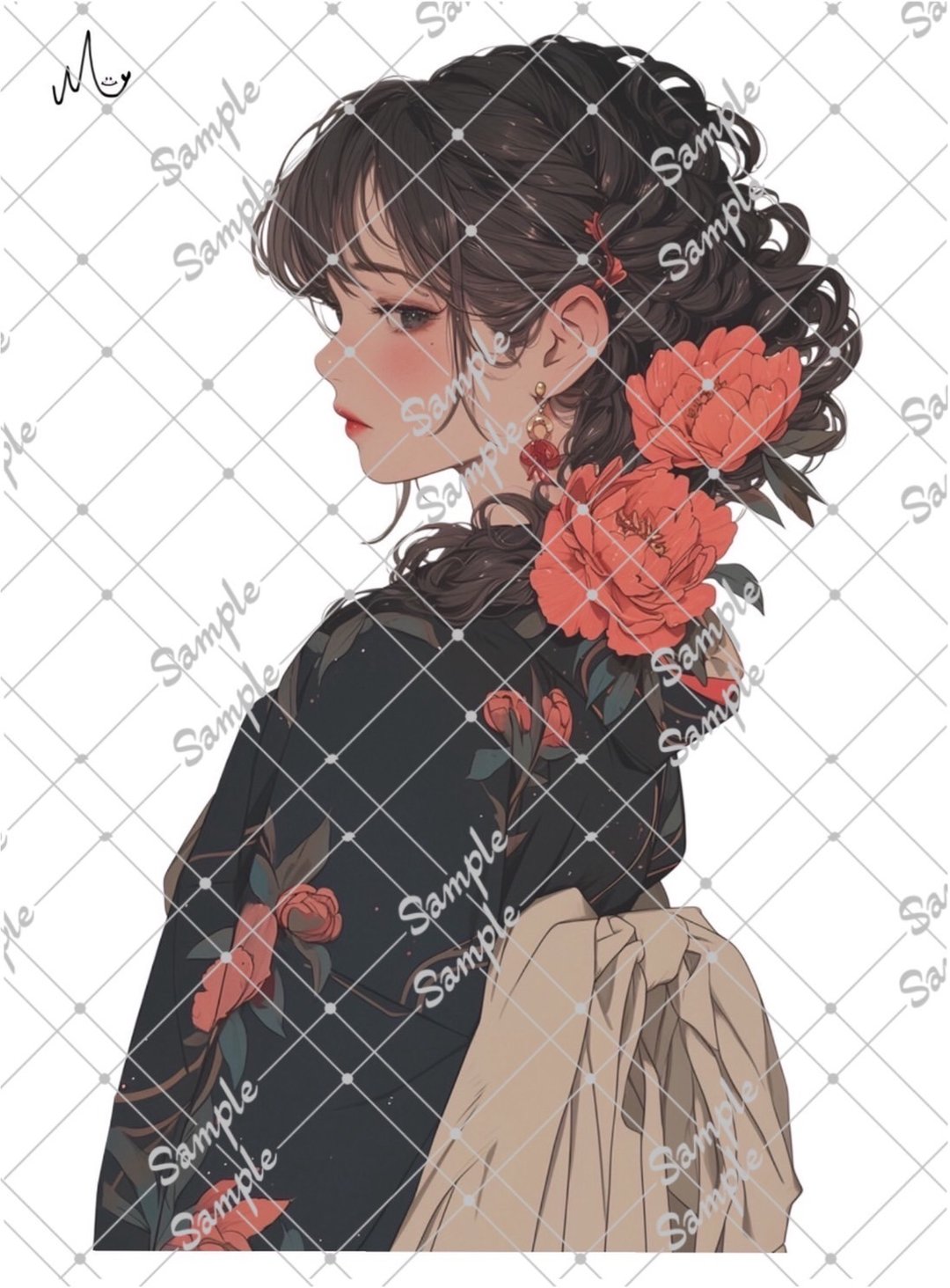 原创人物贴纸 9月新款 - 贴纸 - 纸 