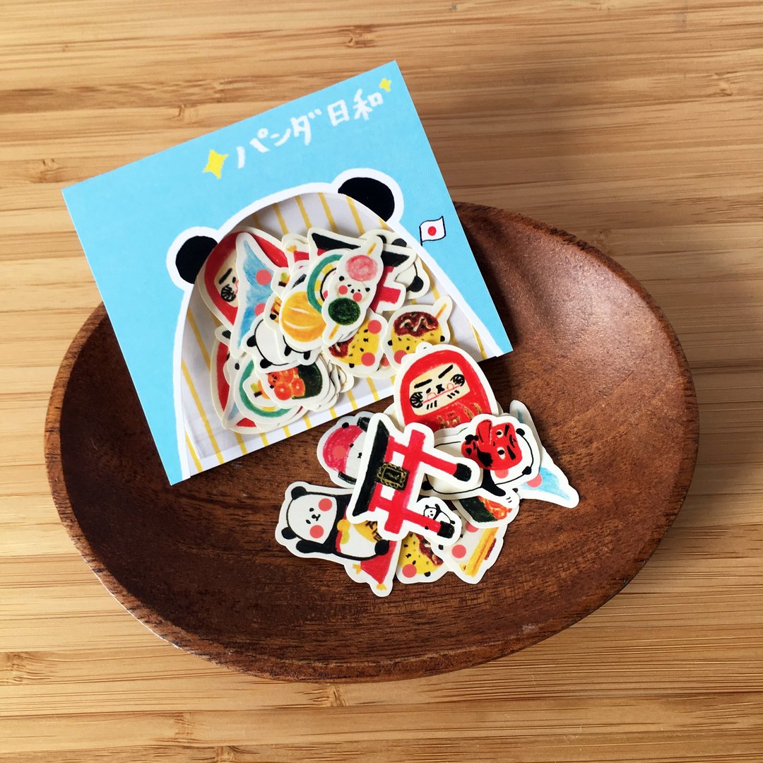 熊猫游世界 - 日本篇小贴纸组 - 贴纸 - 纸 多色