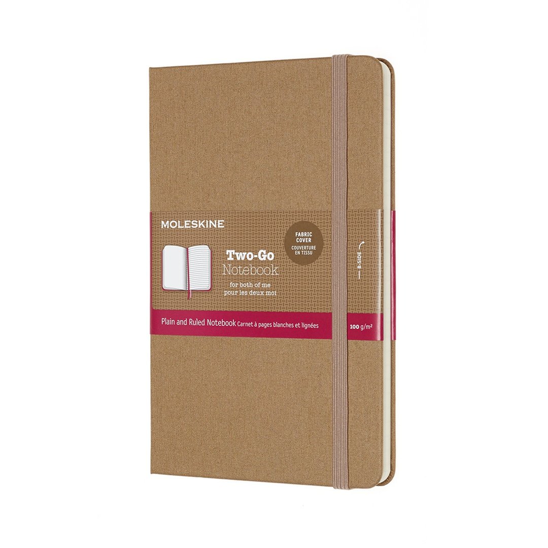 _勿上架_【优惠特卖】MOLESKINE TWOGO 笔记空白横线 - 牛皮 - 笔记本/手帐 - 纸 卡其色
