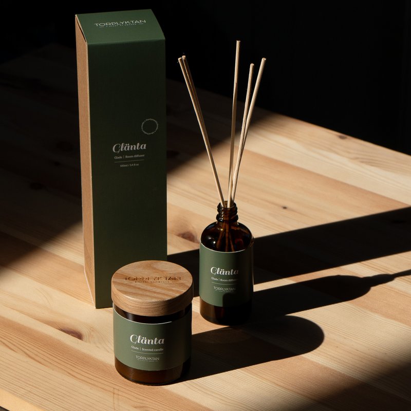 【瑞典 Torplyktan】北极森林蜡烛150g-森林之谷 - 蜡烛/烛台 - 蜡 