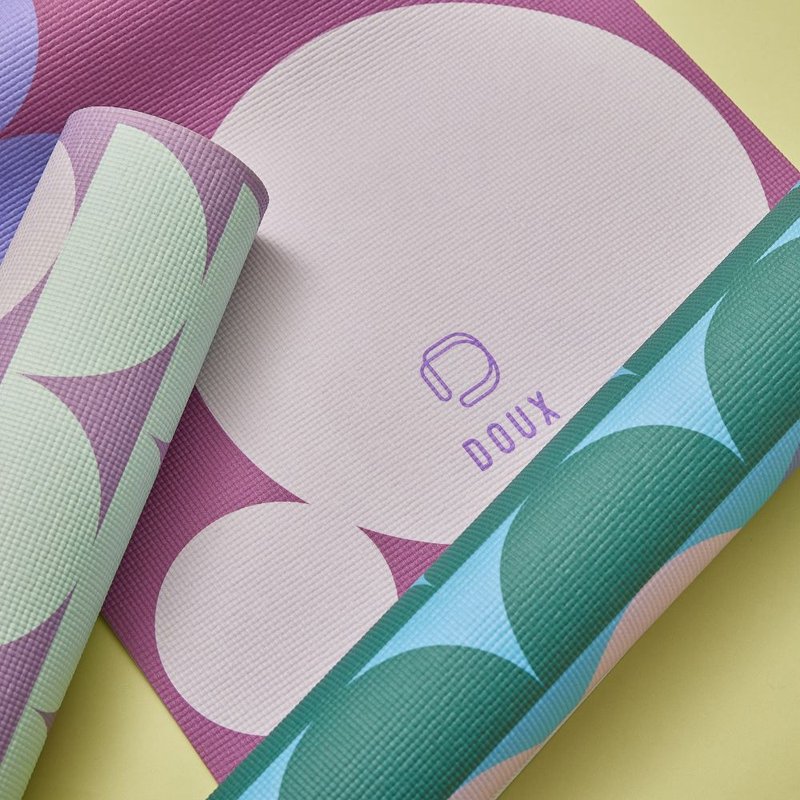 DOUX  经典几何设计瑜伽垫 (6mm) - Very Peri - Curiosity - 瑜珈垫 - 塑料 紫色