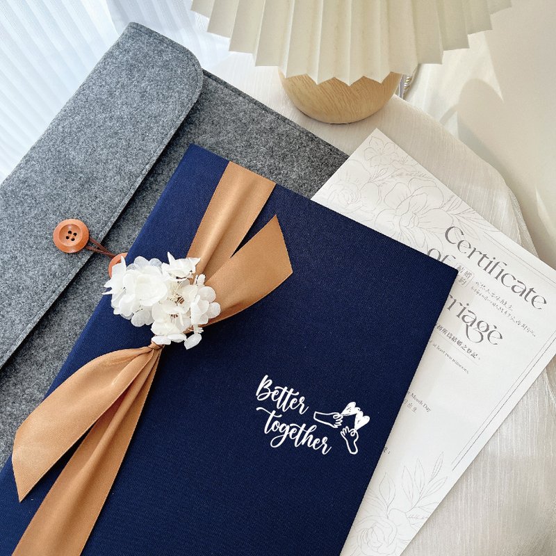 永生花结婚书约套组│户政事务所可用│漫步星空下│结婚书约 - 婚礼誓言书 - 其他材质 