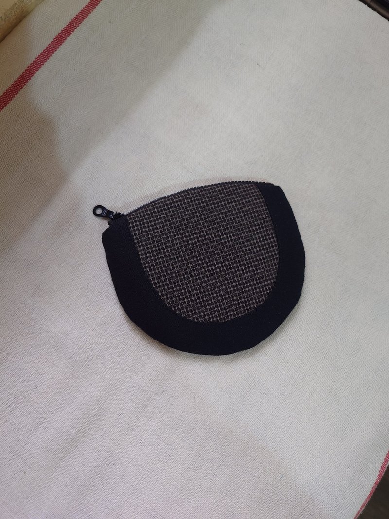 半圆零钱包 - 零钱包 - 棉．麻 