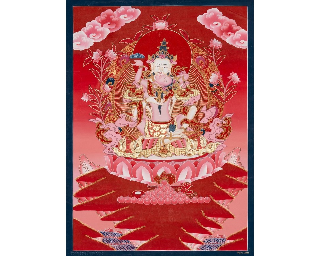 佛教多杰桑巴唐卡艺术 - 神圣净化 - 墙贴/壁贴 - 其他材质 多色