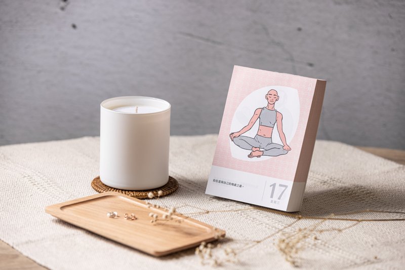 【最后绝版优惠】百态自由2022生命插画日历—陪你疗愈与自我觉察 - 年历/台历 - 纸 粉红色