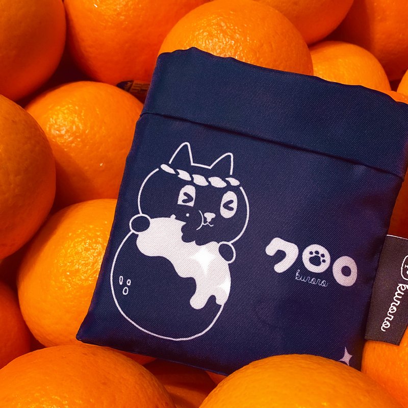 2023文博会 | Kuroro 环保折叠购物袋-津津有味款 - 手提包/手提袋 - 聚酯纤维 蓝色