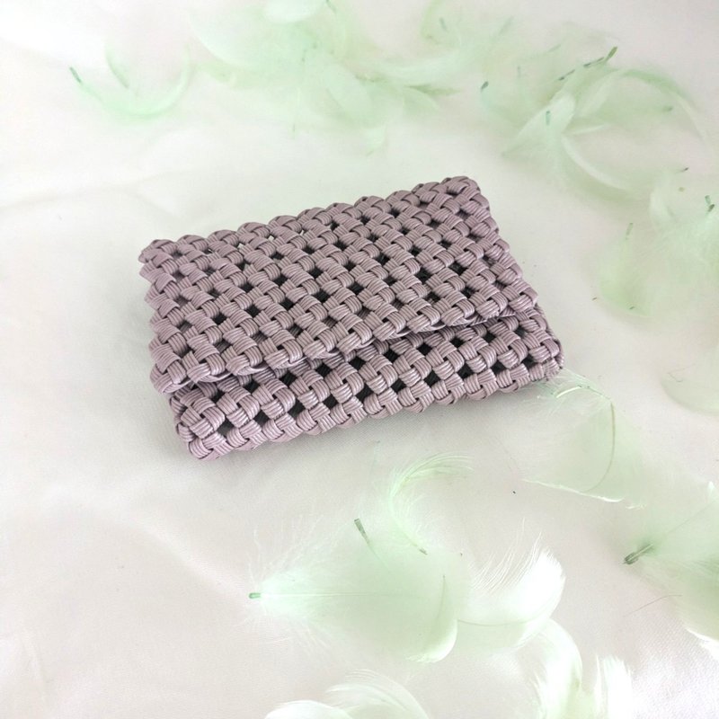 简约光泽樱花色纸绳卡片夹 名片夹 樱花粉 - 其他 - 纸 粉红色