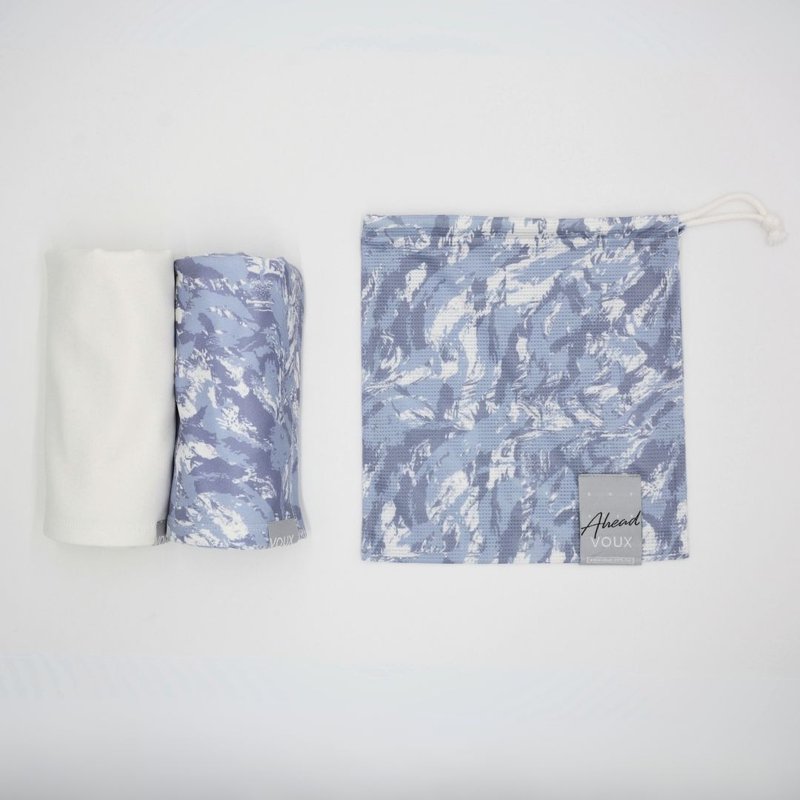 【圣诞礼物】COZEE-魔速吸水运动毛巾组-蔚蓝海岸 - 毛巾浴巾 - 聚酯纤维 蓝色