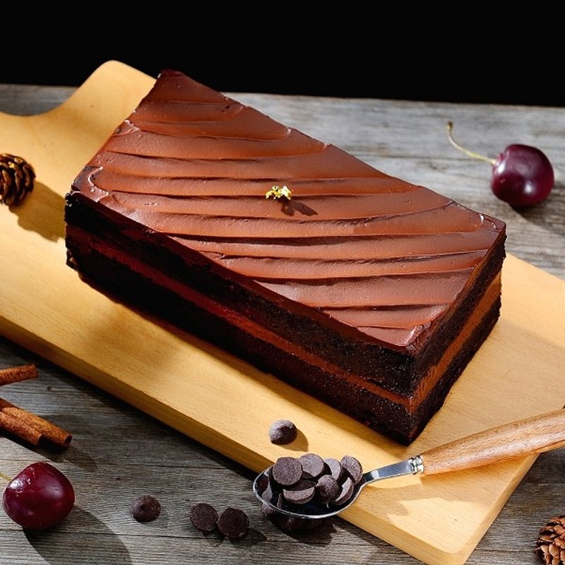 黑砖皇家巧克力蛋糕 - 巧克力 - 新鲜食材 咖啡色
