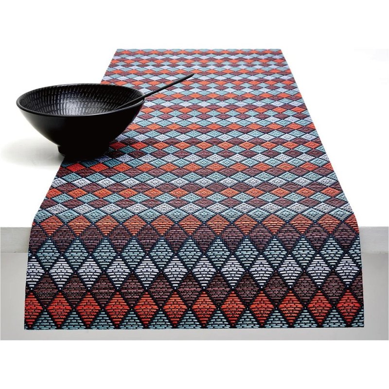 风筝编织Kite系列-桌旗36×180cm(宝石色/GEMSTONE) - 餐垫/桌巾 - 硅胶 红色