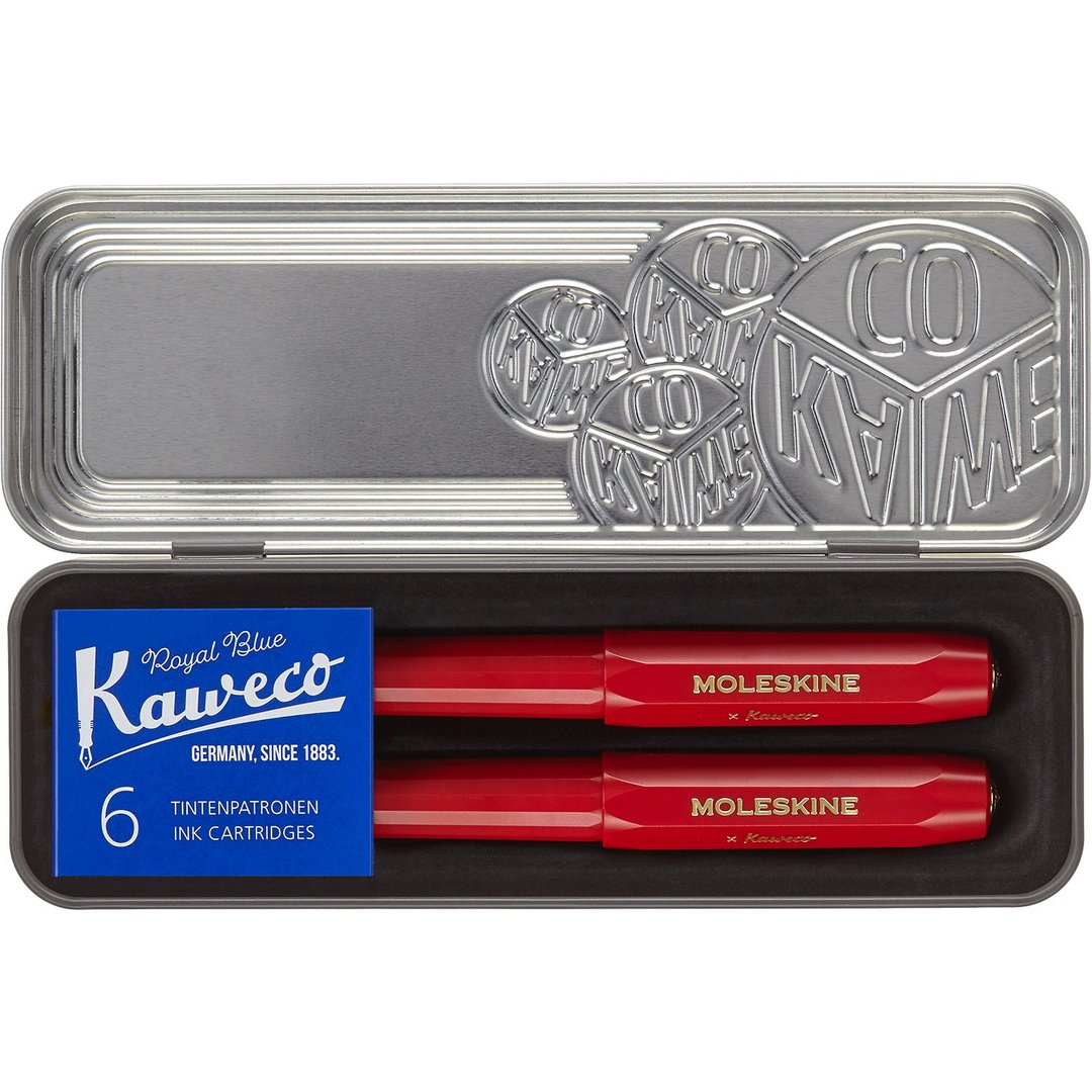 _勿上架_MOLESKINE x Kaweco 联名钢笔原子笔组 红 (赠 6入卡水+) - 钢笔 - 塑料 红色
