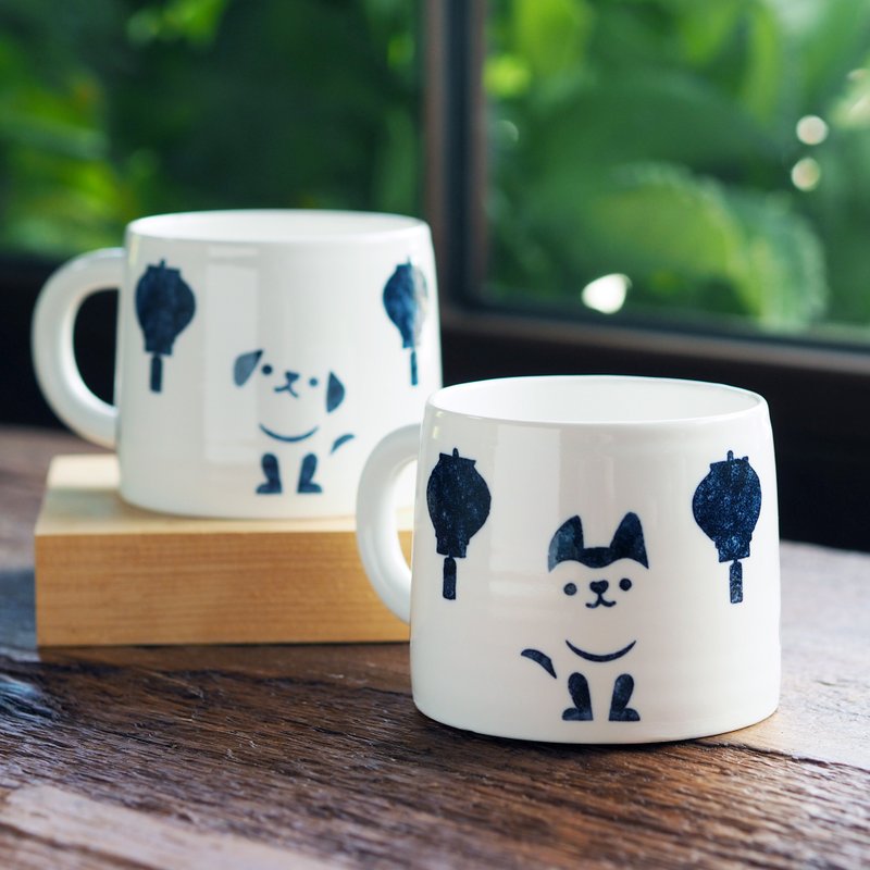 【旺财来福】山形杯 320ml - 咖啡杯/马克杯 - 瓷 白色