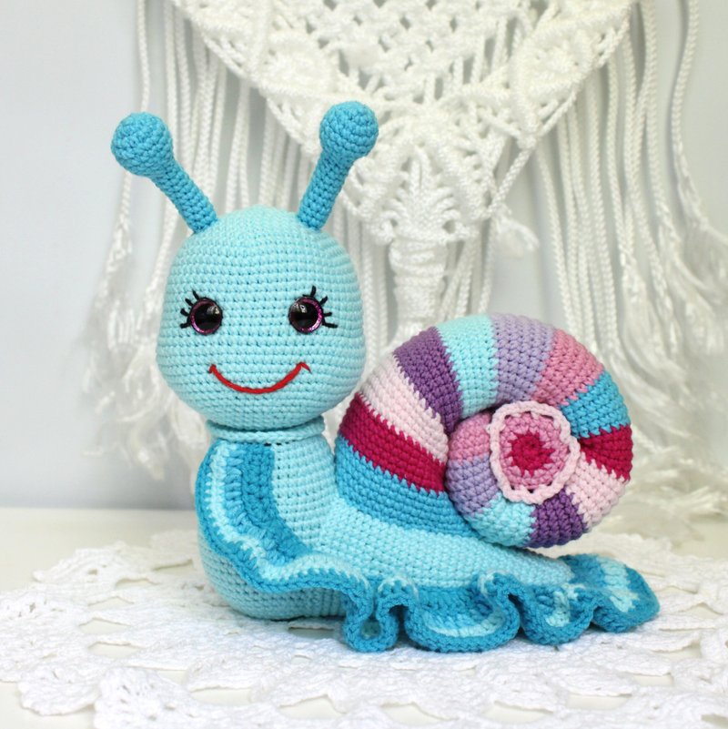 蜗牛钩针图案 PDF 英文 可爱的蜗牛 amigurumi - 手工艺教程/工具书 - 其他材质 