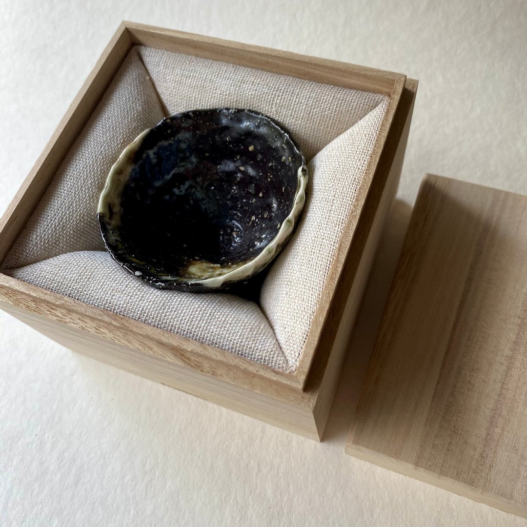 陶/柴烧/绞胎/小茶杯 - 盘子/餐盘/盘架 - 陶 黑色