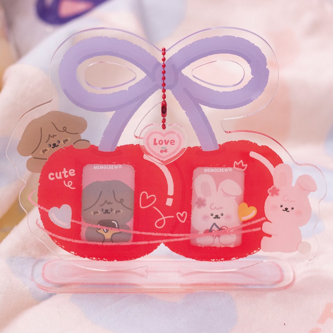 MOPPY&HABBY | 大樱桃情侣证件照相框 - 画框/相框 - 压克力 