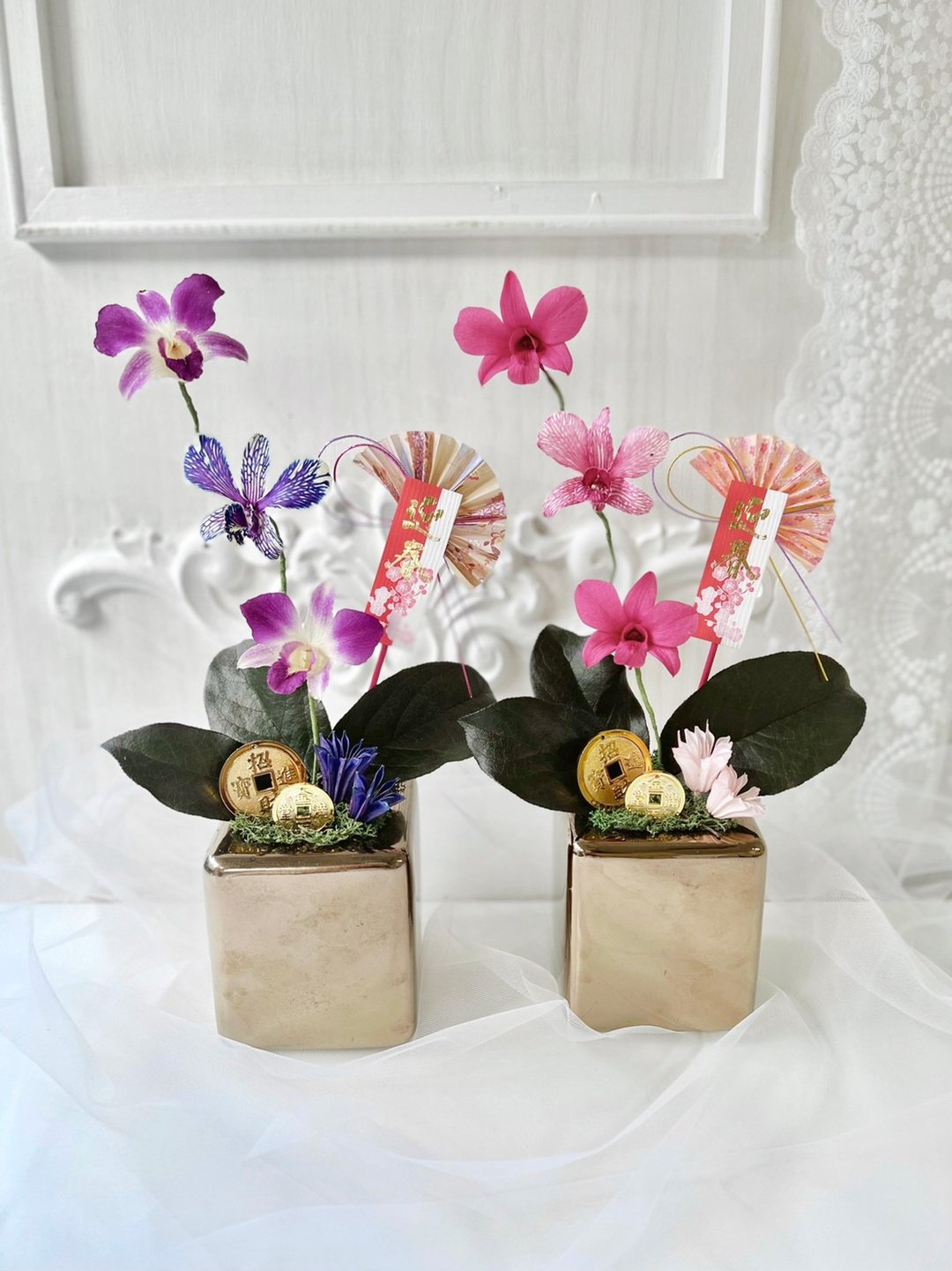 【手作课程】招财进宝·金砖兰花桌花·新春限定课程 - 植栽 - 其他材质 