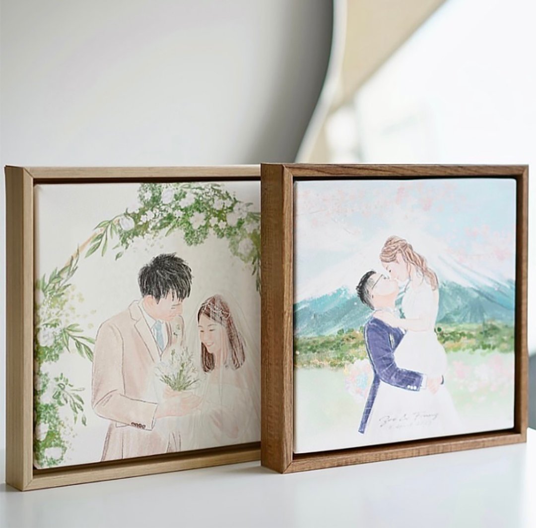 加购 婚礼似颜绘 情侣似颜绘 家庭似颜绘 挂画 - 海报/装饰画/版画 - 其他材质 