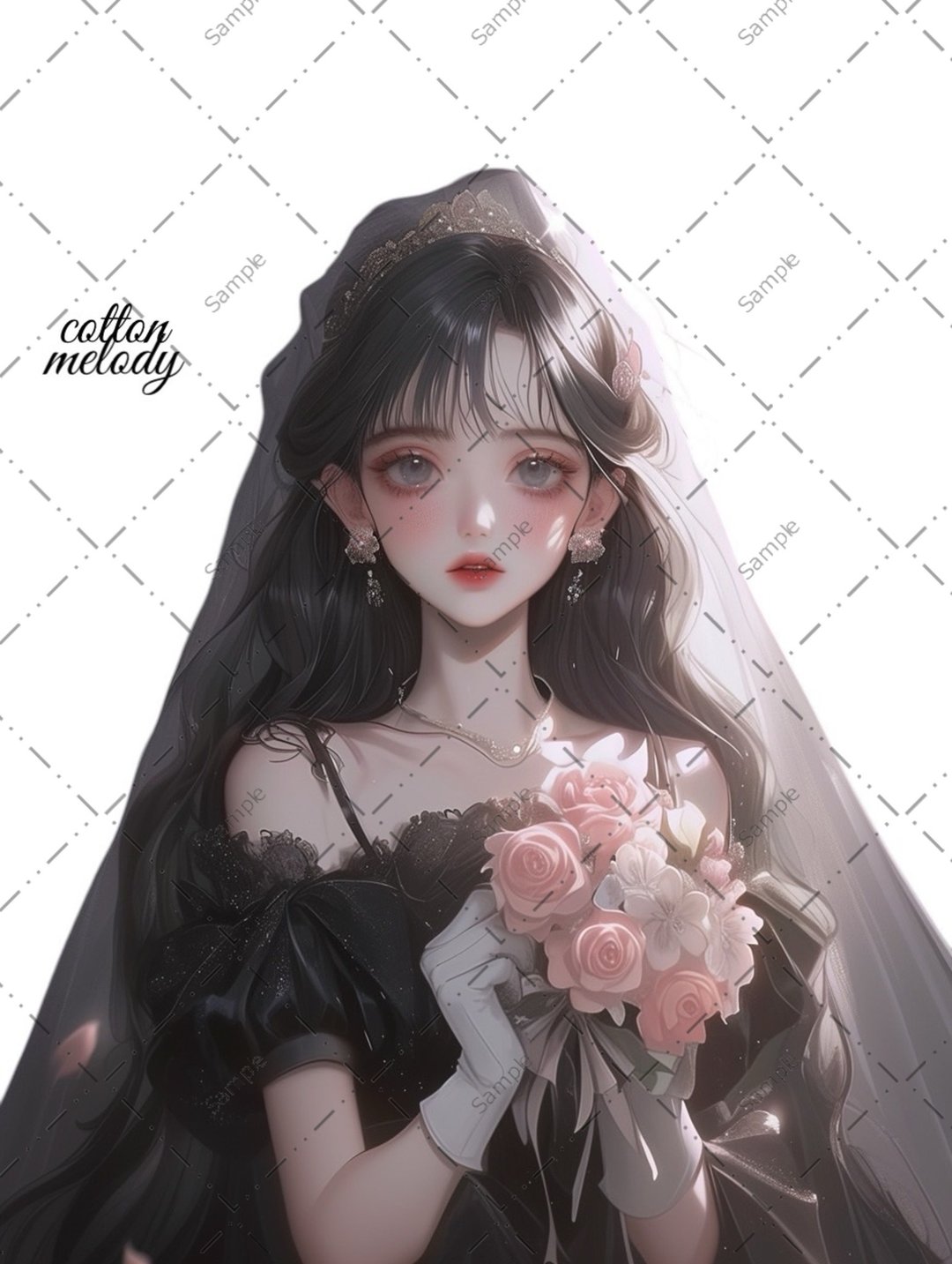 original sticker no.903 人物贴纸 原创贴纸 人物贴纸 女孩贴纸 原创人物贴纸 - 贴纸 - 纸 