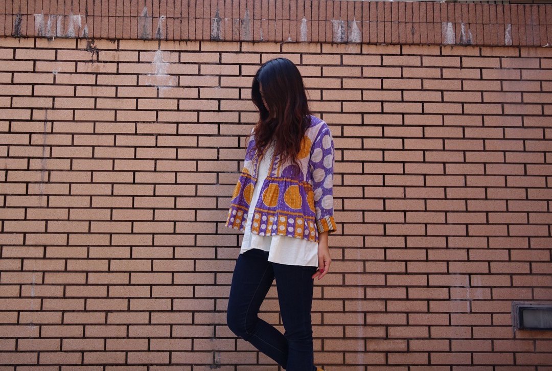 2019春 女装古布外套 - 女装休闲/机能外套 - 棉 紫色