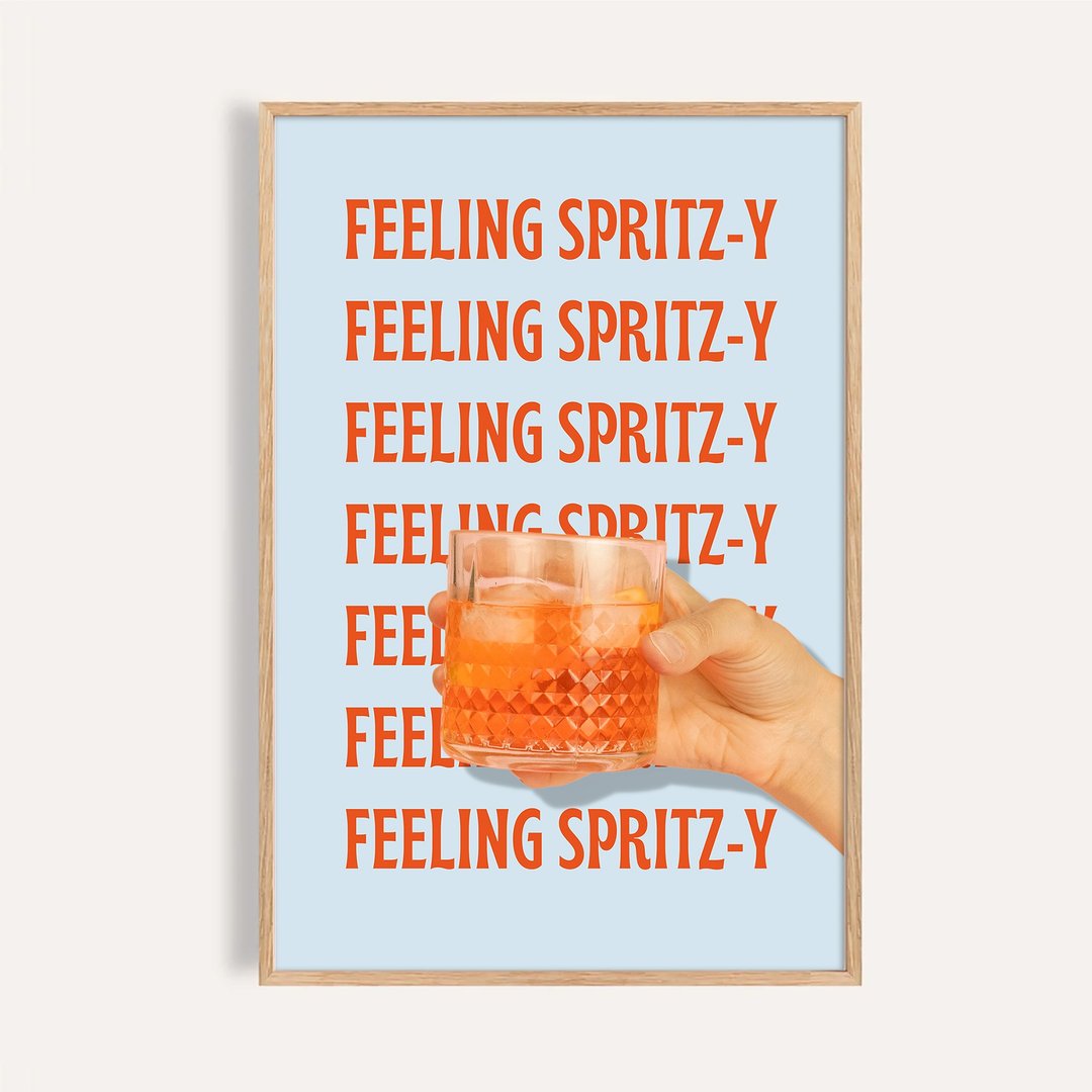 橙意微醺 Feeling Spritz-y / 调酒艺术挂画 画芯 早午餐海报 - 海报/装饰画/版画 - 纸 