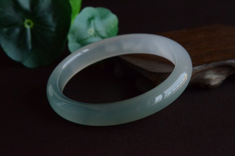 【春绕之一】天然绿玉髓手镯平安镯 - 手链/手环 - 宝石 