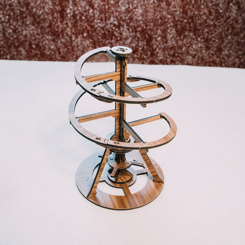 【 DIY 手作】达文西手稿模型 螺旋直升机 木头模型 圣诞礼物 - 木工/竹艺/纸艺 - 木头 咖啡色