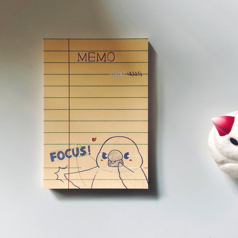 FOCUS!文鸟便条纸/便条本 - 便条纸/标签贴 - 纸 黄色
