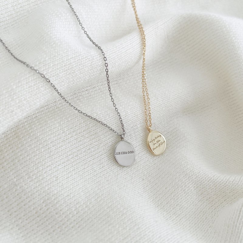 JIN CHA GOD【不规则纯银项链】Enjoy today in the love of God - 项链 - 其他金属 多色