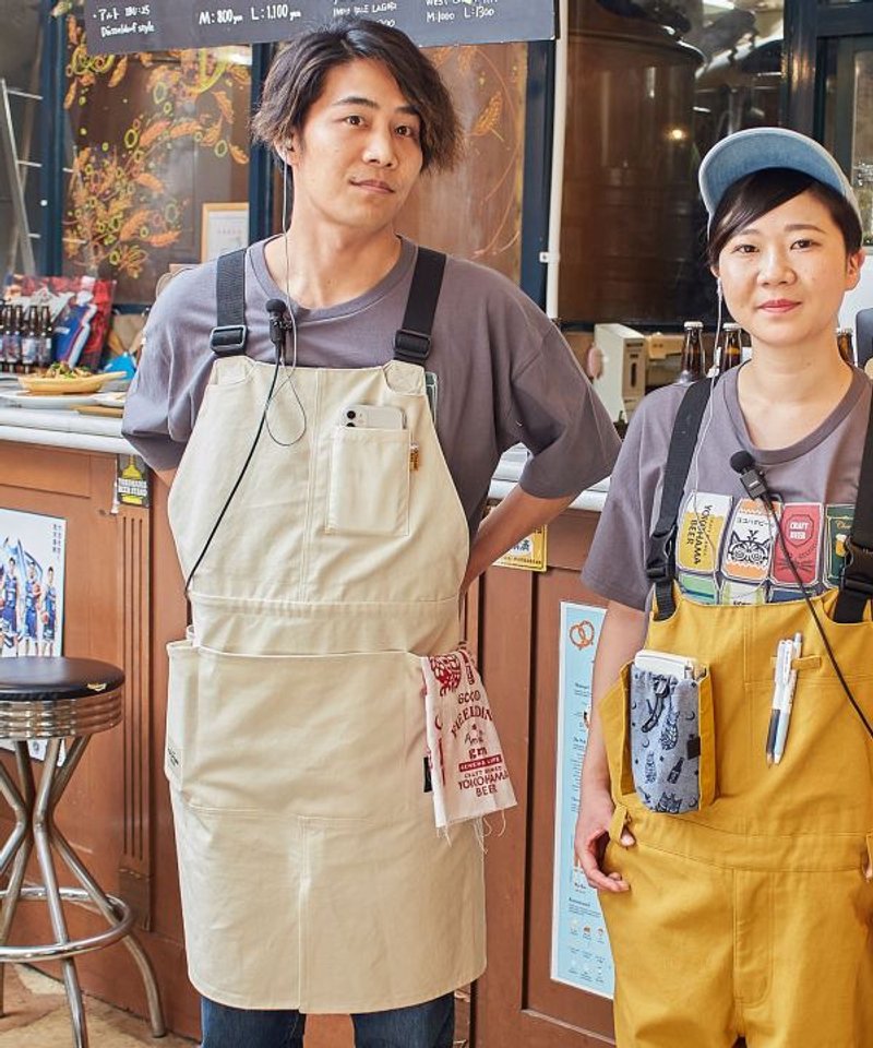 YOKOHAMA BEER x grn x Amina Apron - 其他 - 其他材质 
