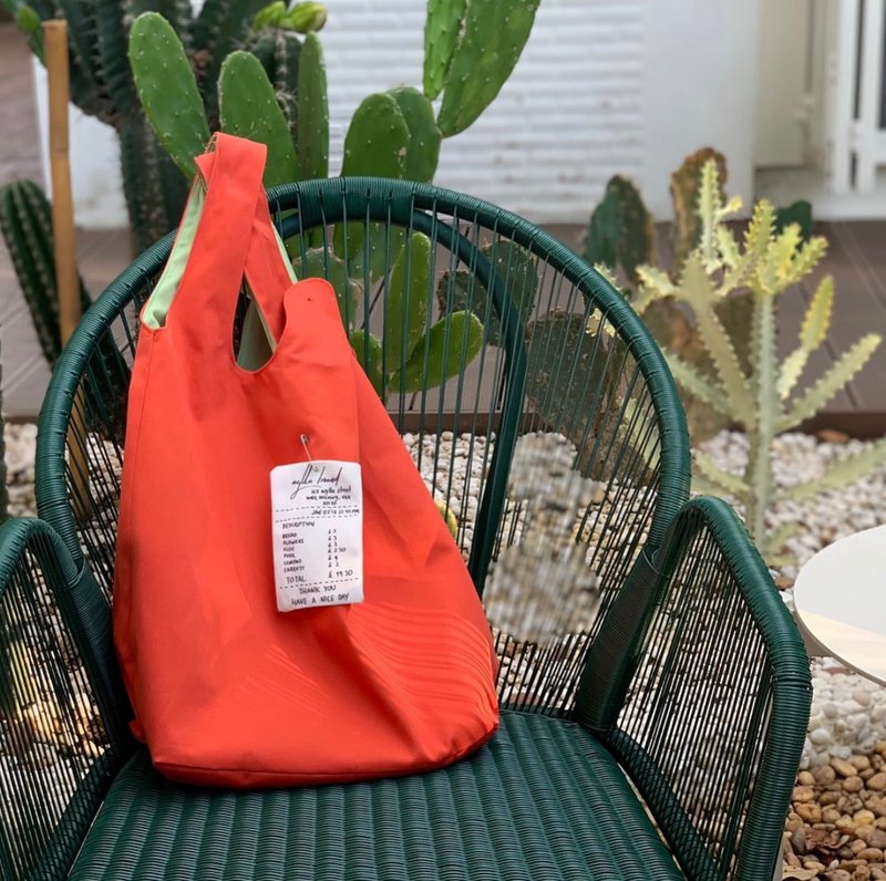 Wyllabrand Grocery bag Salted egg - 手提包/手提袋 - 其他材质 红色