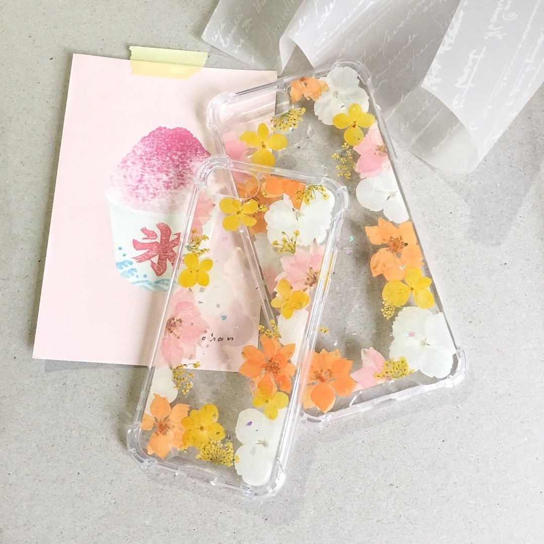 仲夏夜之梦真花手机壳 押花 SONY 手机壳 - 手机壳/手机套 - 植物．花 橘色