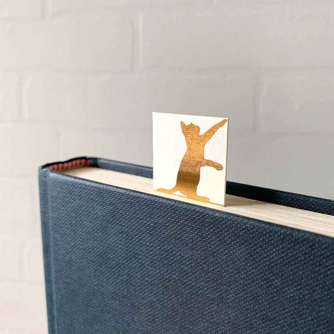 猫书签 一套七张 不同姿势  Seven Cats Bookmark - 书签 - 其他材质 黑色