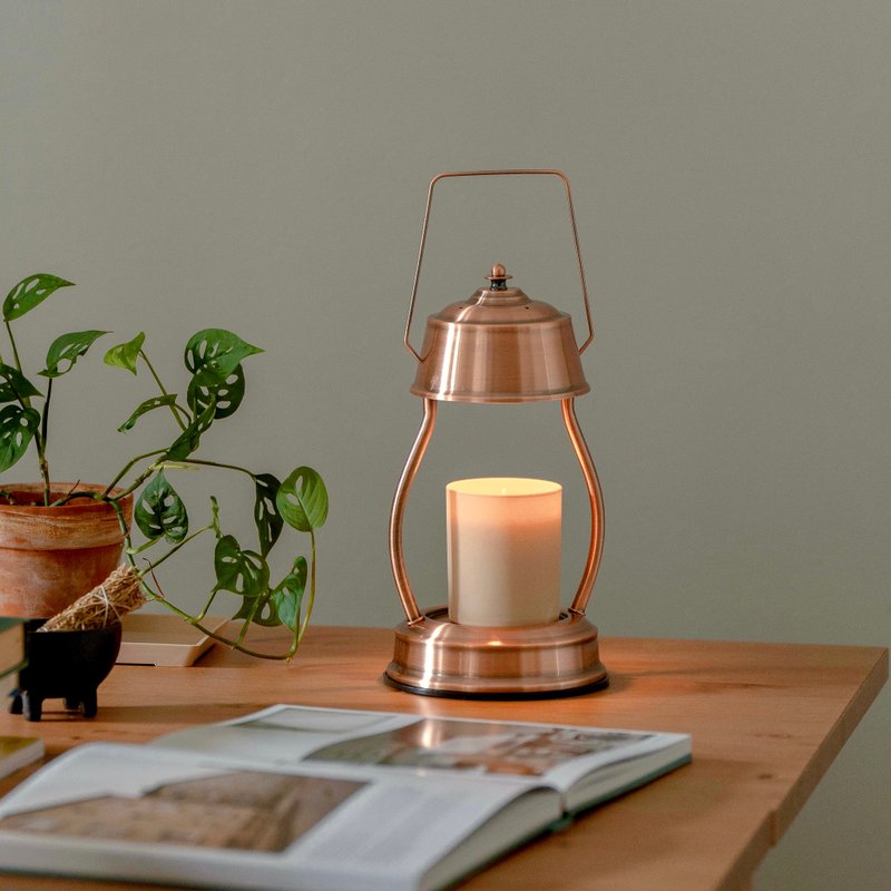 HOOOME 香氛蜡烛暖灯 - 复古款 (红铜色)  融蜡灯 可调光 - 灯具/灯饰 - 其他金属 