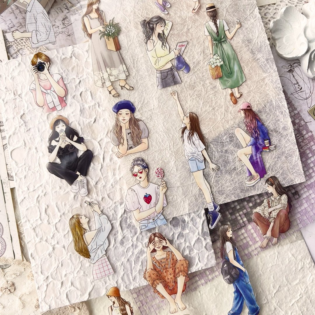 girls day 4.5cm 亮面 PET 胶带 - 纸胶带 - 塑料 