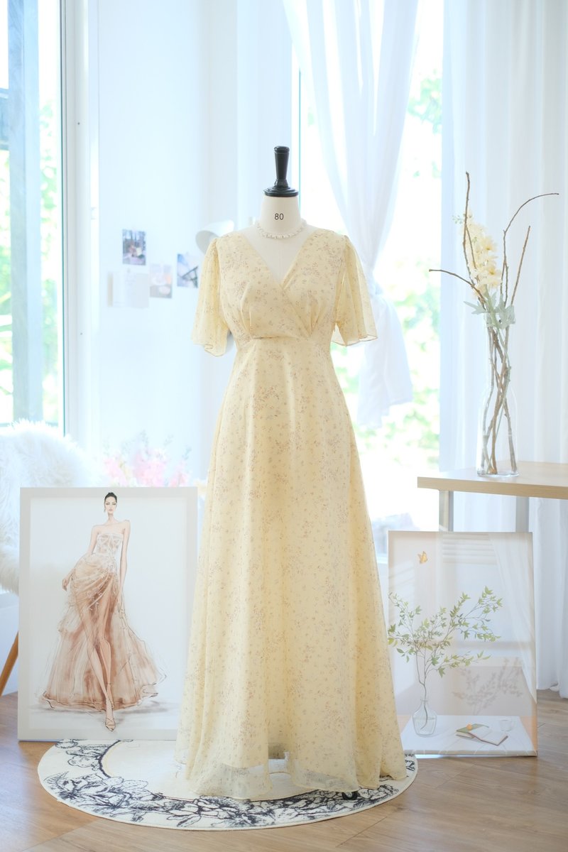 长洋装 浅粉色 露背设计 派对洋装 海边度假长洋装 - 晚装/礼服 - 聚酯纤维 粉红色