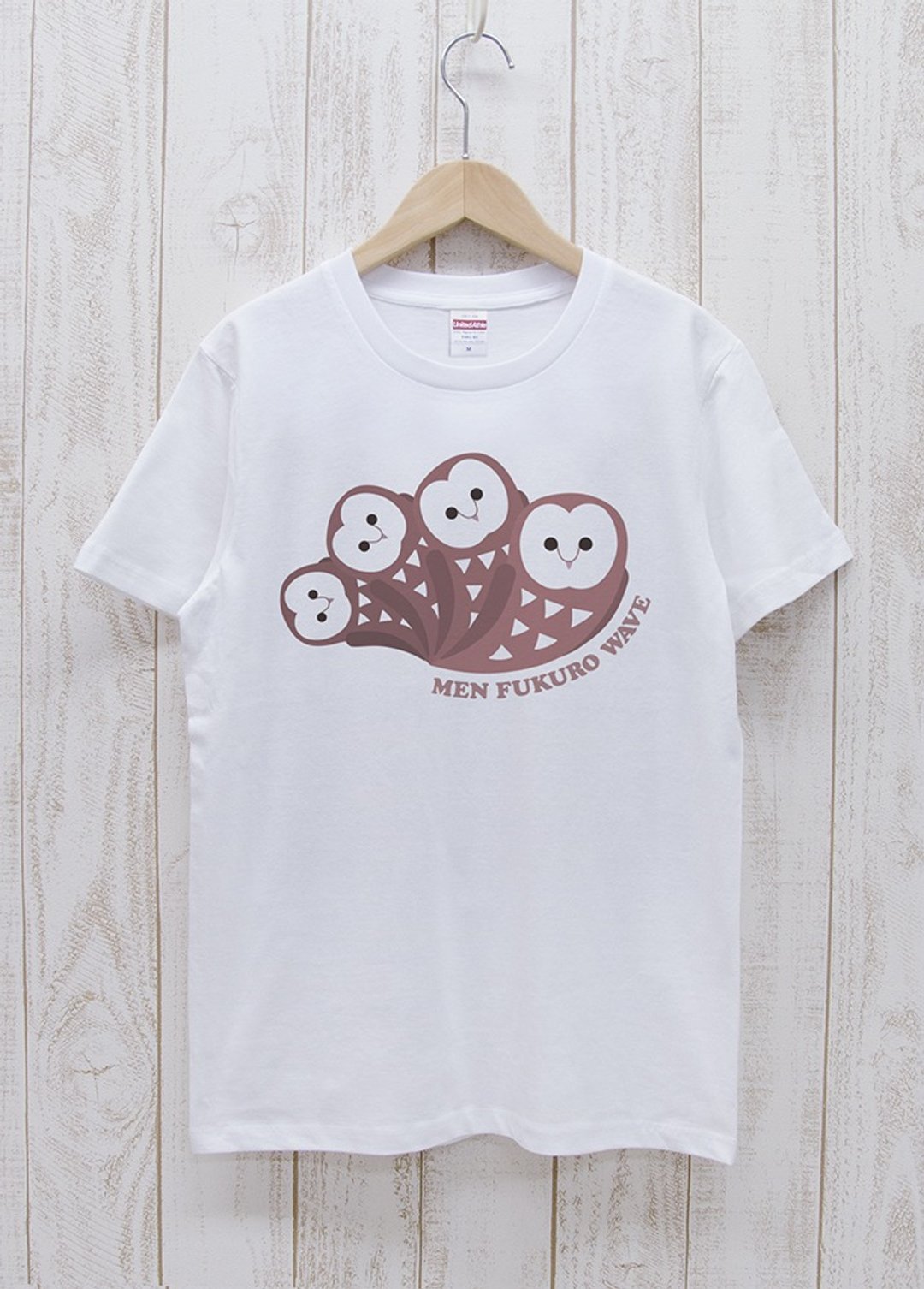 Men Fuku6 Tee MEN FUKURO WAVE White / R009-T-WH - 中性连帽卫衣/T 恤 - 棉 白色