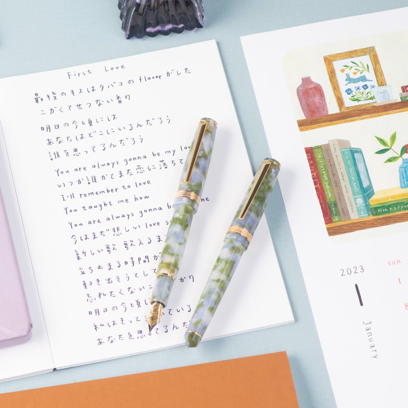 【钢笔】紫丁香 | 微甜淡紫色 小清新轻钢笔 恰到好处 - 钢笔 - 压克力 紫色