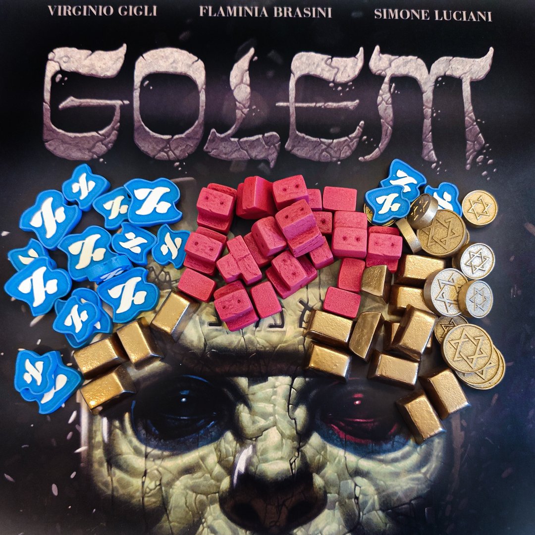 与 Golem 棋盘游戏兼容的豪华资源代币 - 桌游/玩具 - 其他材质 
