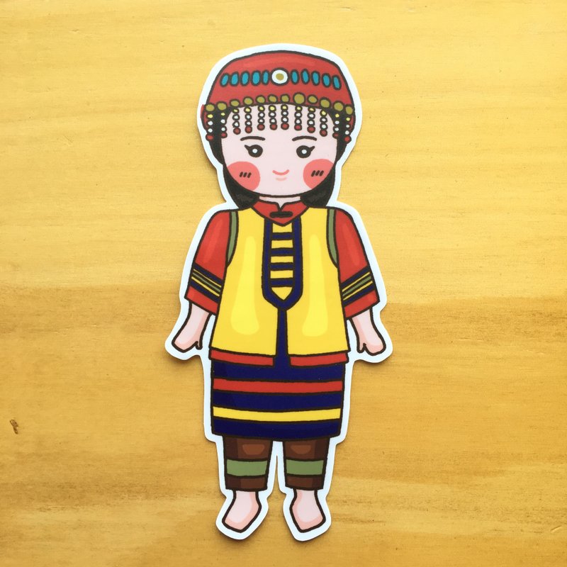 《艺之鱼》世界一家小偶系列小型防水贴纸 –SS0038 - 贴纸 - 防水材质 多色