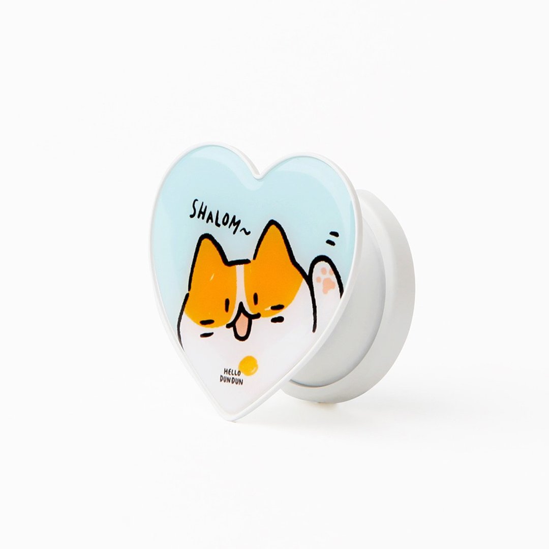 哈啰登登系列 Heart智能卷线手机支架  02 .爱心路易士 - 手机配件 - 其他材质 