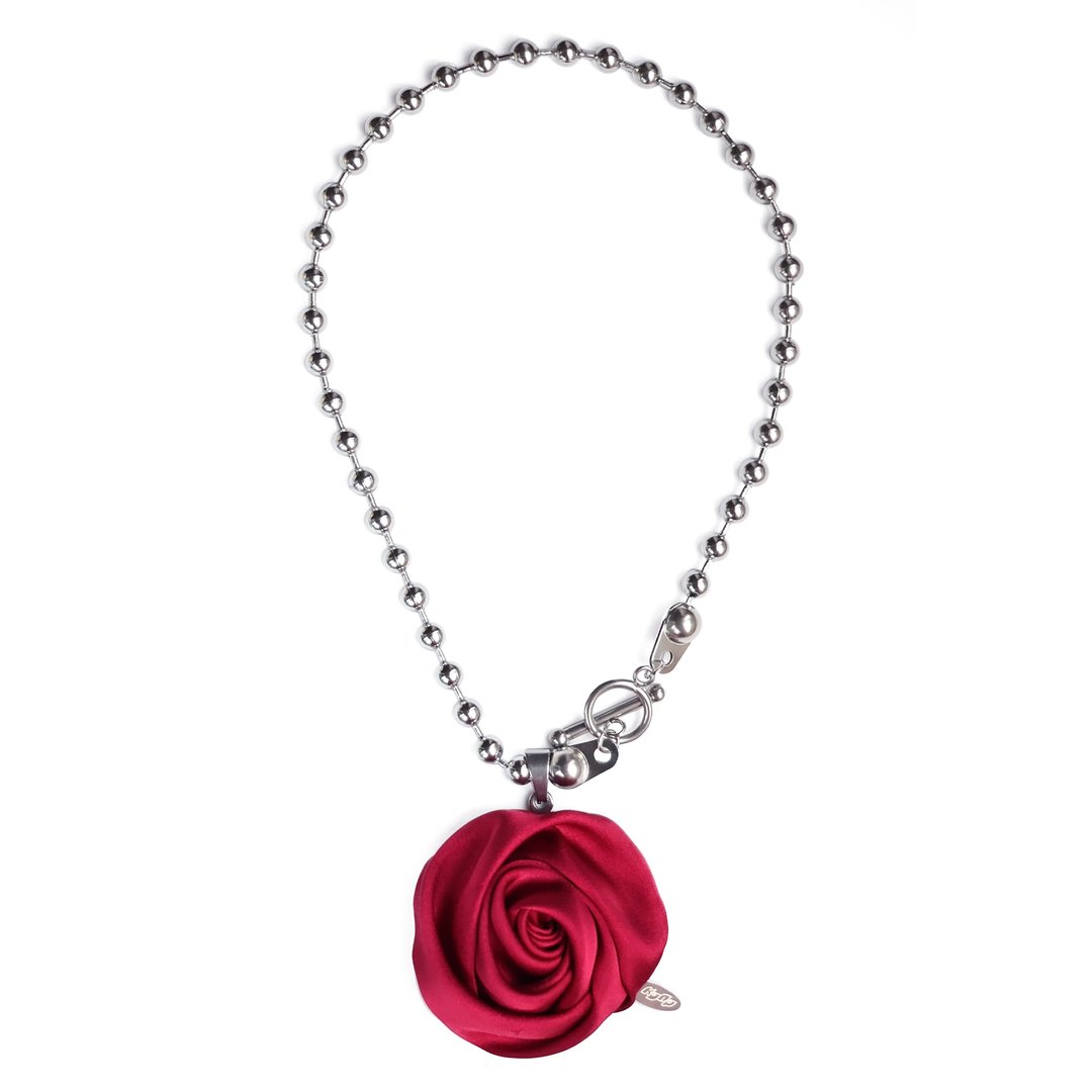KDNP Rosie Pop Necklace - 项链 - 不锈钢 红色